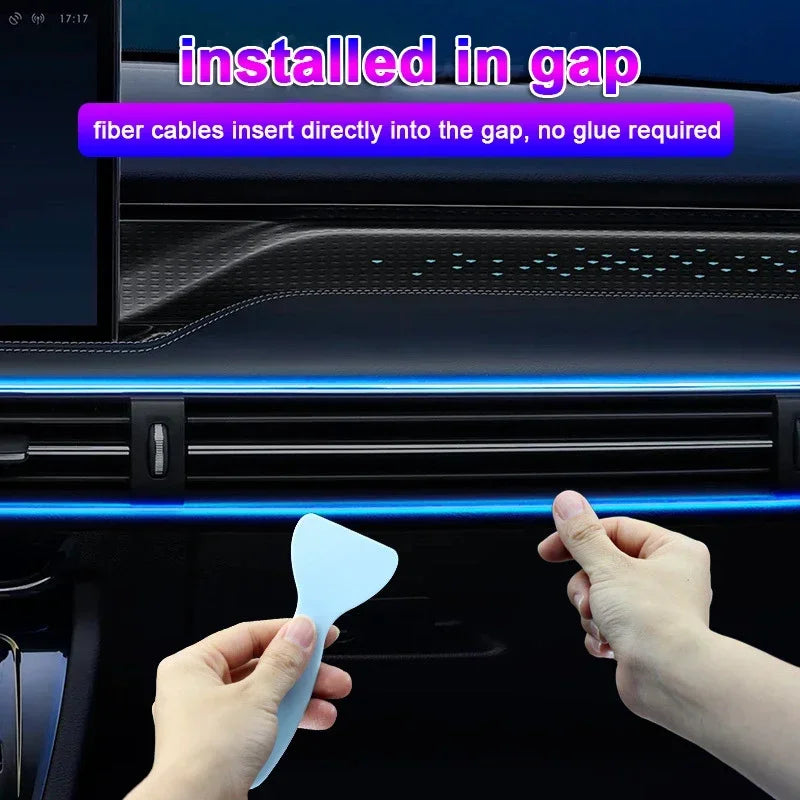 Tira de luces LED RGB para ambiente interior de coche