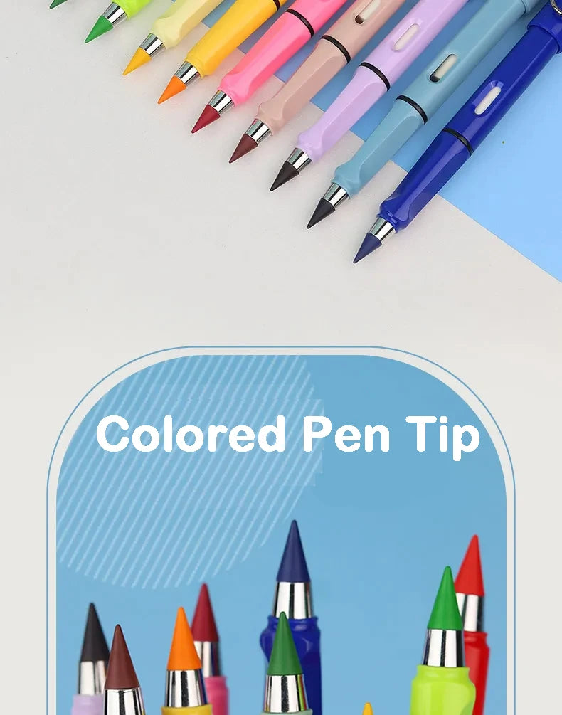 Eternal Pencil 12 Colors Unlimited Writing